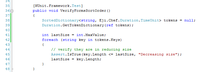 test case
